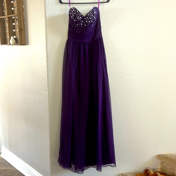 Impression Bridal Floor Length Strapless Dress   Size 1 - Picture 1 of 4